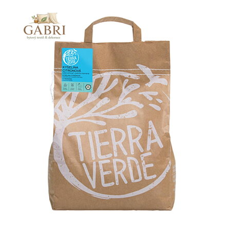 Tierra Verde – Odstraňovač vodního kamene – kyselina citronová (TIERRA VERDE), 5 kg