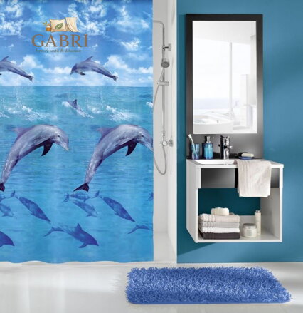 Koupelnový závěs Peva 180x200cm - Dolphin 2026