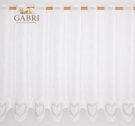 Metrážová vitrážka bílá se vzorem Lag-V/797-02-2026