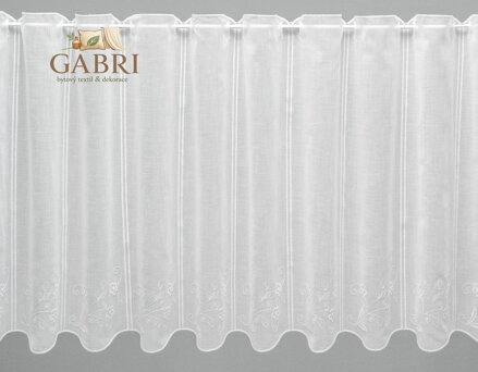 Metrážové vitrážkové záclony Lag-V/499 bílá ( více rozměrů ) 2026