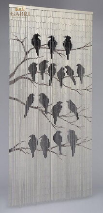Bambusový závěs do dveří Birds 90x200cm 2026