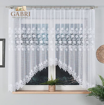 Záclona kusová oblouková s motivem 310x160cm Gabri-Alžběta 004164-2026