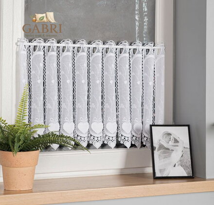 Metrážové záclony vitrážové bílé vyšívané Gabri-015552-2025