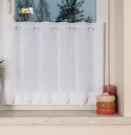 Metrážové záclony vitrážové bílé batyst Gabri-100830-2026