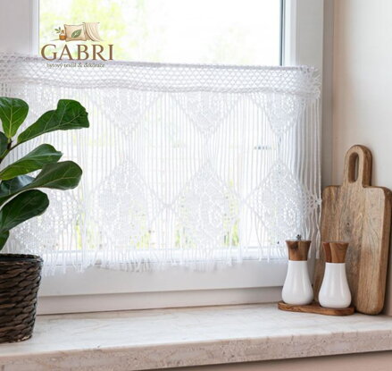 Metrážové záclony vitrážové bílé Gabri-799013-2026