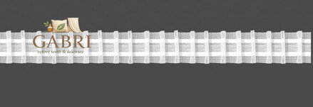 Řasící páska 50m - 2,5cm bílá 1:2 Gabri-TASMAM/F5Z