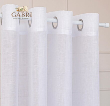 Záclona kusová bílá 500x250cm na kroužky Gabri-Nala 2026