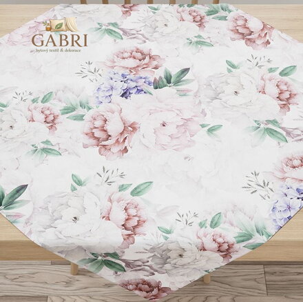 Ubrus voděodpudivý 85x85cm velvet Gabri - PEONI SKLADEM