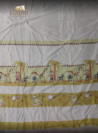 Záclona dětská voálová s potiskem 190x155cm Gabri-Děti a zvířátka