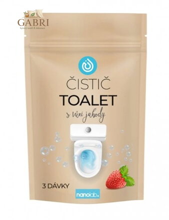 Přírodní čistič TOALET s vůní jahody 3 dávky