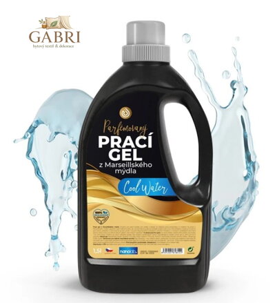Prací gel z Marseillského mýdla Cool water 1,5 L