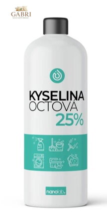 Kyselina octová 25% 1L