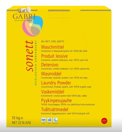 SONETT Prací prášek 10 kg  barevné i bílé prádlo