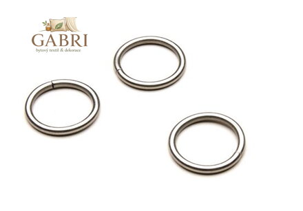  Kroužek 16mm chrom mat 10ks