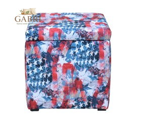 Taburet s úložným prostorem kostka Amerika