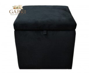  Taburet s úložným prostorem tkanina Casablanka černá 671 - více barev