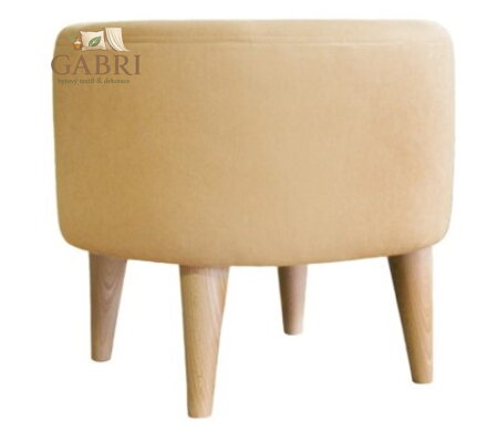  Taburet 4 nohy tkanina Suedine camel 11 - více barev