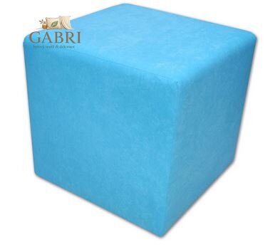 Taburet kostka tkanina Suedine světle modrá 29 - více barev