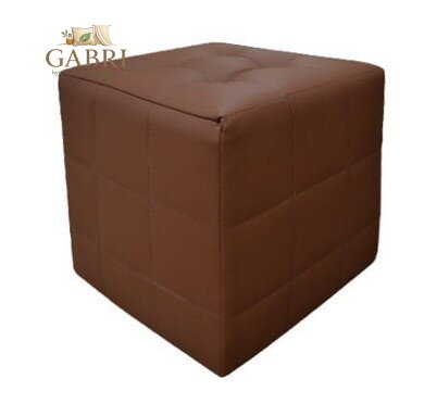  Taburet prošívaný EKO kůže hnědá - více barev na výběr