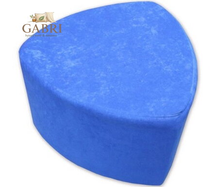  Taburet trojůhelník Suedine modrá 14 více barev