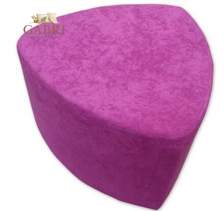 Taburet trojůhelník Suedine fialová 77 více barev