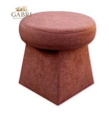  Taburet hříbek Suedine hnědá 19 - více barev