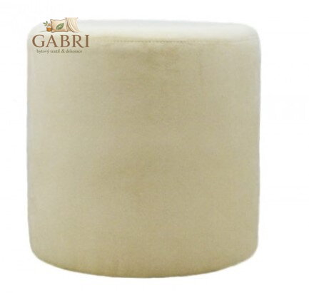 Taburet válec tkanina Casablanka béžová 655 - více barev