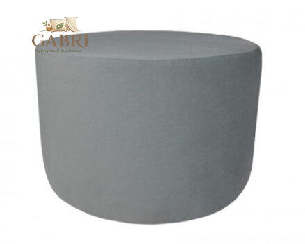  Taburet kulatý tkanina Casablanka 60cm šedá 667 - více barev