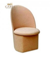  Taburet s opěradlem Krasnal  tkanina Suedine camel 11- více barev