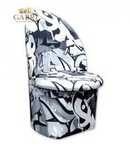  Taburet s opěradlem Krasnal Graffiti 1