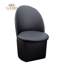  Taburet s opěradlem Krasnal EKO kůže černá - více barev na výběr