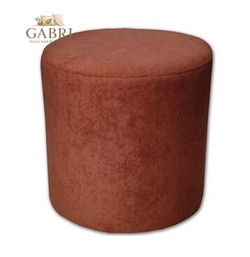 Taburet válec Suedine hnědá 19 - více barev