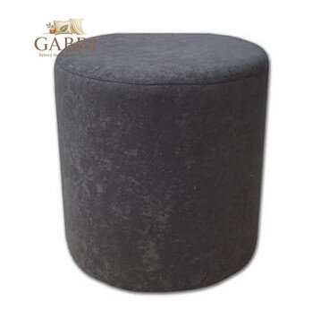  Taburet válec Suedine tmavě šedá 36 - více barev