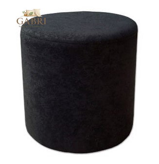 Taburet válec tkanina Suedine černá 24 - více barev