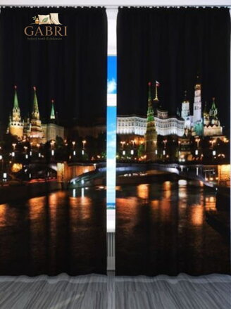 Exkluzivní zatemňovací závěsy Black out s potiskem 2x145x250cm - S3992