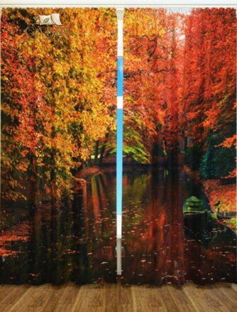 Exkluzivní zatemňovací závěsy Black out s potiskem 2x145x250cm - S7603