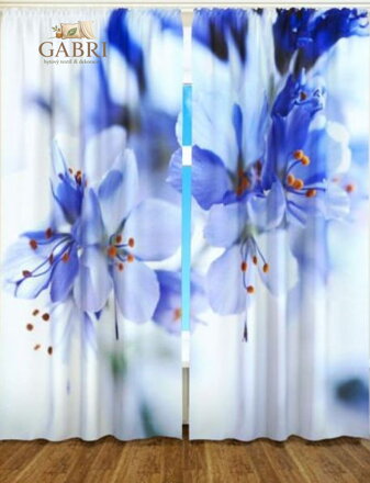 Exkluzivní zatemňovací závěsy Black out s potiskem 2x145x250cm - S7987