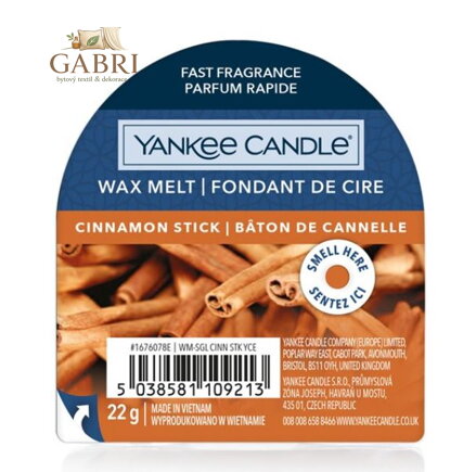 Yankee Candle vonný vosk do aromalampy - CINNAMON STICK ( 36579 )