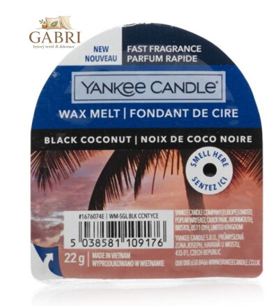 Yankee Candle vonný vosk do aromalampy - BLACK COCONUT ( 36582 )