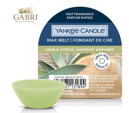 Yankee Candle vonný vosk do aromalampy - SAGE & CITRUS ( 40834 )