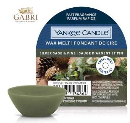 Yankee Candle vonný vosk do aromalampy - SILVER SAGE & PINE ( 41224 )
