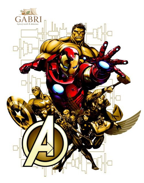 Samolepící dekorace dětská Disney Avengers DK 1718