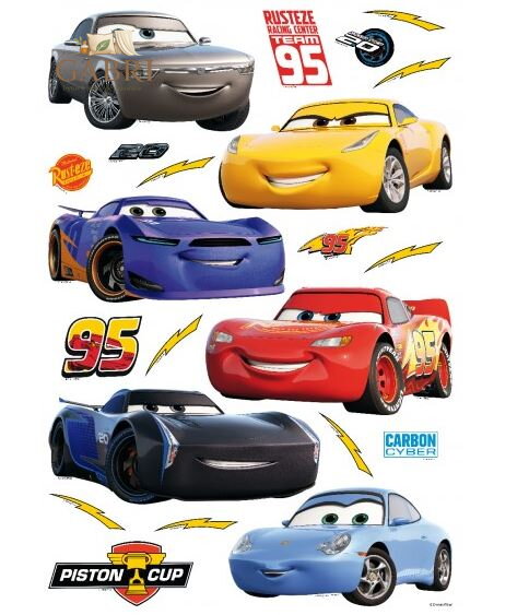  Samolepící dekorace na zeď 42,5x65cm Auta - DK 1728-2025