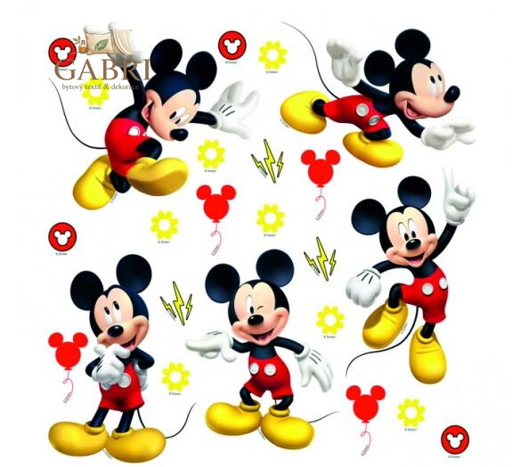 Samolepící dekorace na zeď 30x30cm Mickey Mouse - DKS 3802-2025