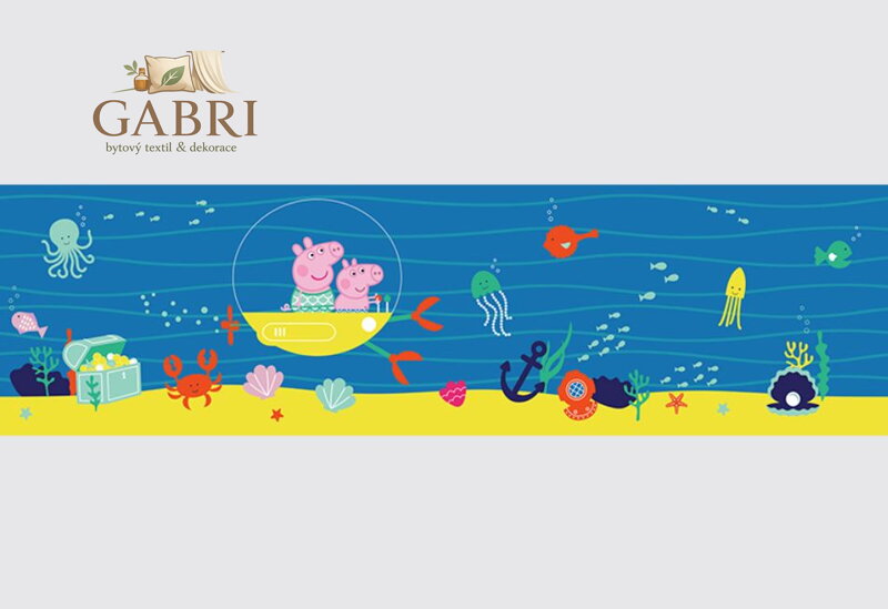 Samolepící bordura do dětského pokoje Prasátko Peppa - WB953 - 602