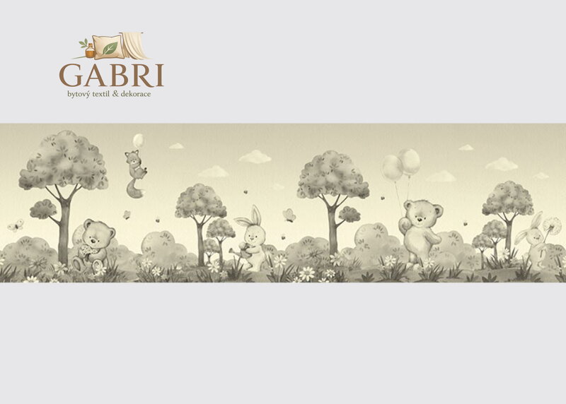 Samolepící bordura do dětského pokoje Medvídek -  WB925 - 007