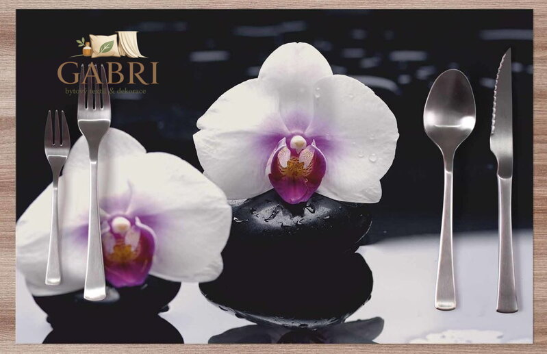  Prostírání na stůl - Bílá orchidej