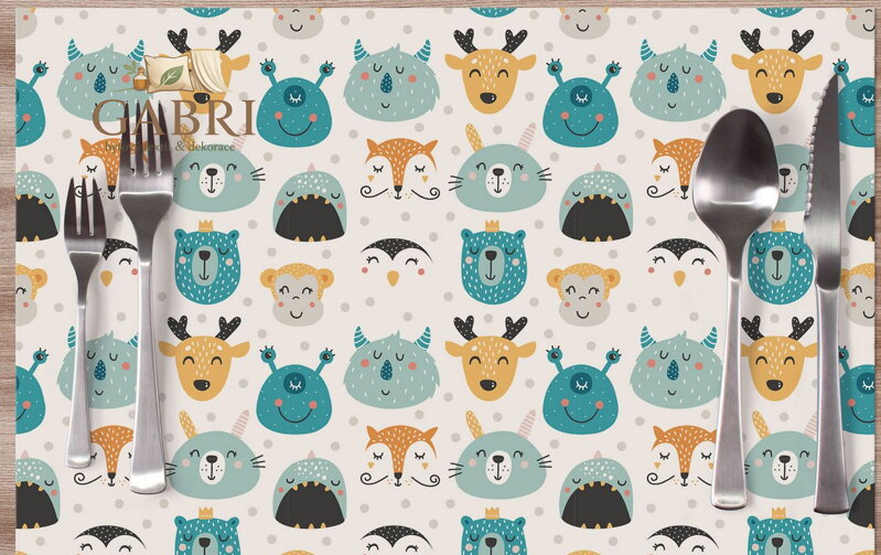  Prostírání na stůl dětské - Boy animal