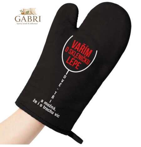 Kuchyňská chňapka - O skleničku líp