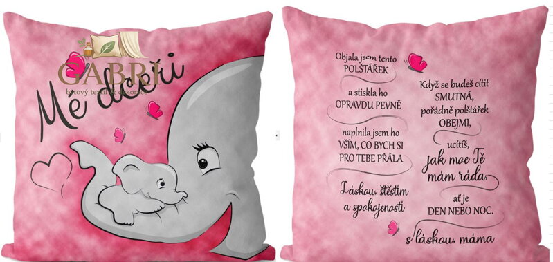  Fotopolštářek s citáty - Mé dceři 